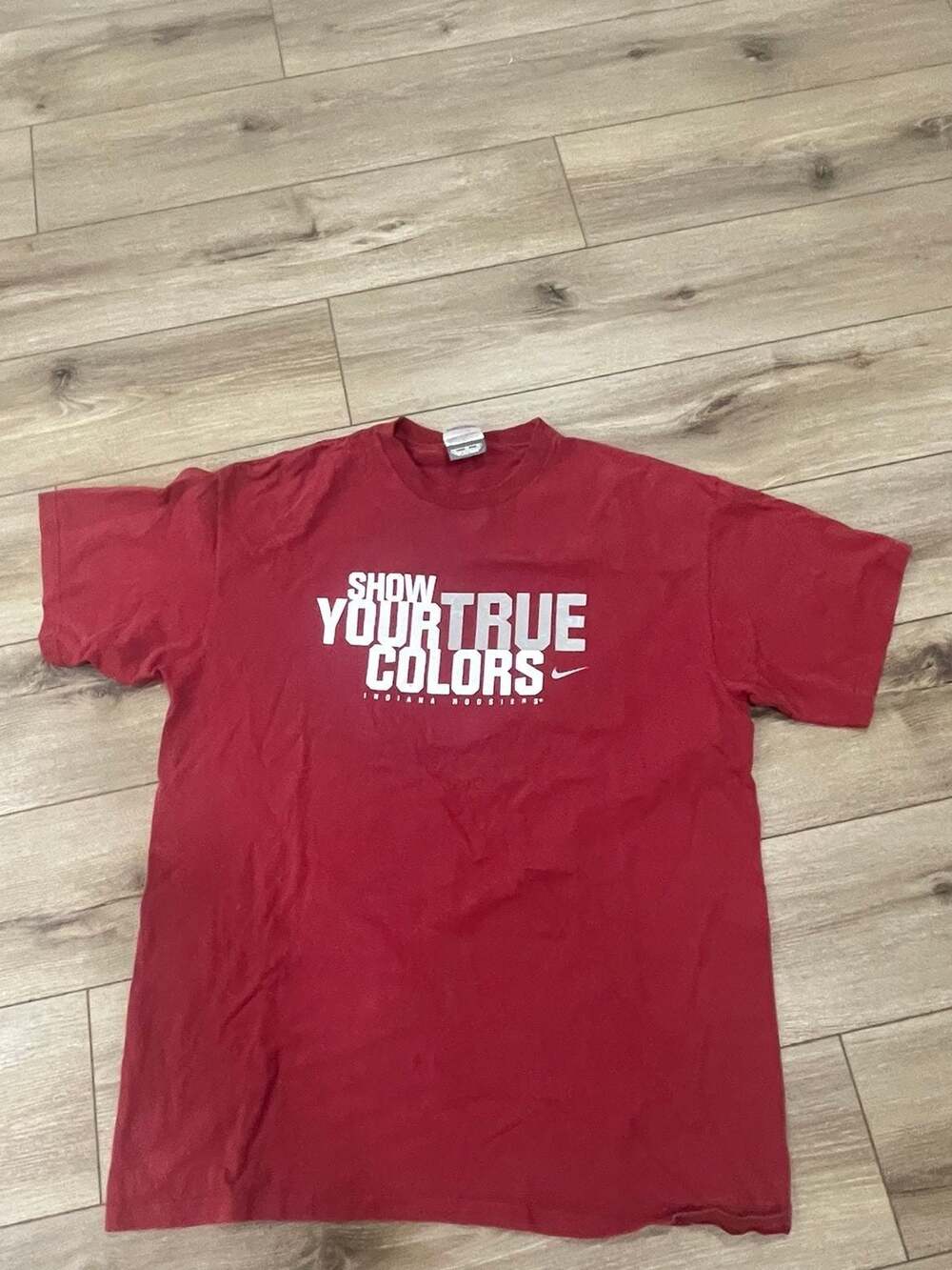 Vintage Y2K Nike Indiana Hoosiers Center Swoosh Tee (XL)